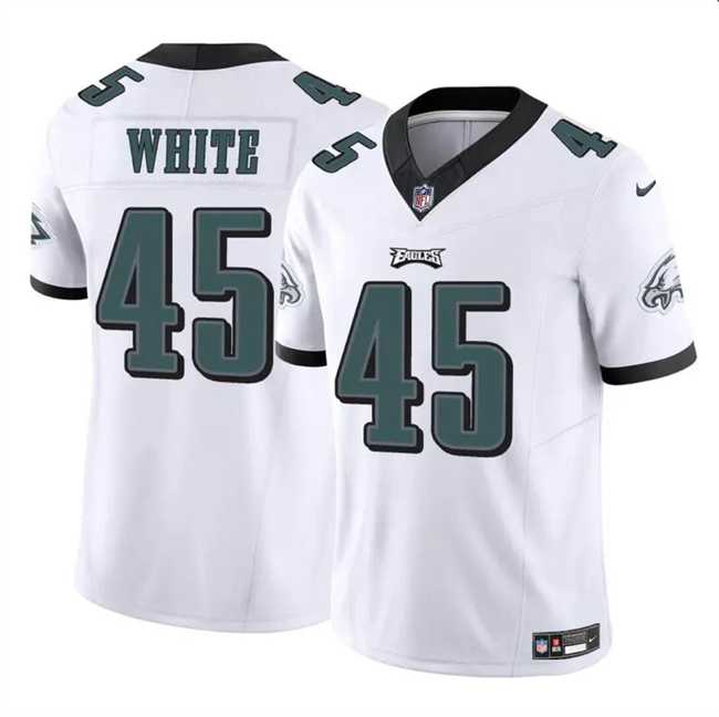 Men & Women & Youth Philadelphia Eagles #45 Devin White White 2023 F.U.S.E Vapor Untouchable Limited Stitched Jersey,We sell and wholesale Men & Women & Youth Philadelphia Eagles #45 Devin White White 2023 F.U.S.E Vapor Untouchable Limited Stitched Jersey on line form chian!